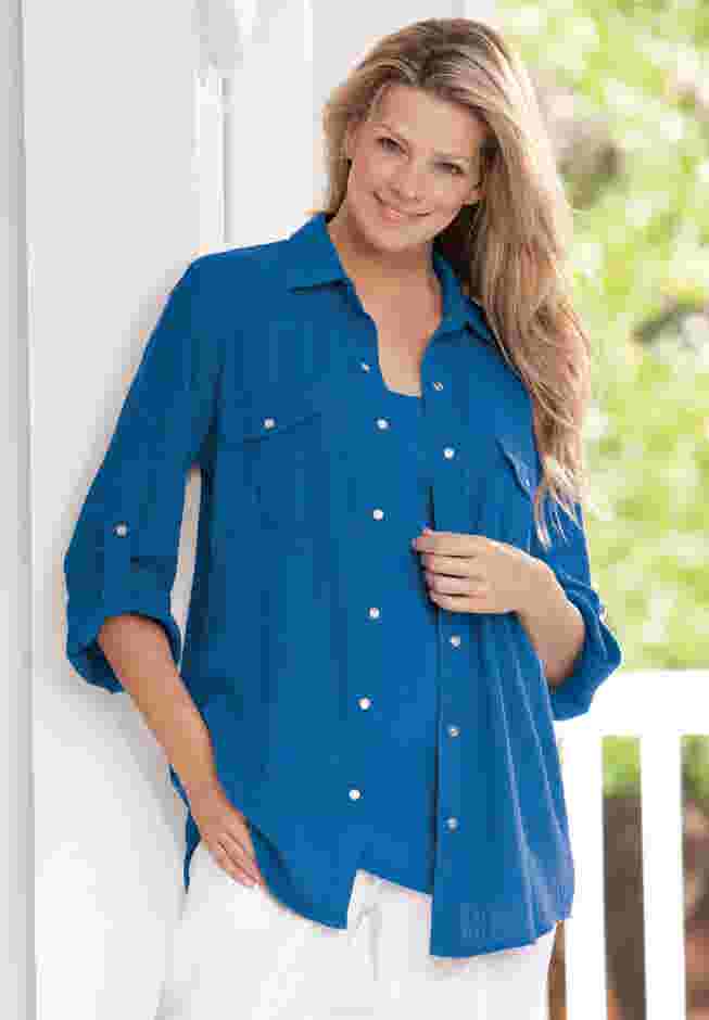 Cotton Gauze Bigshirt image number 0