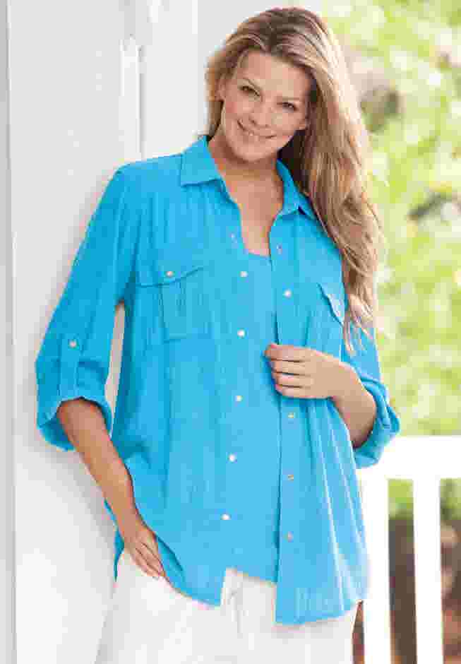 Cotton Gauze Bigshirt image number 0