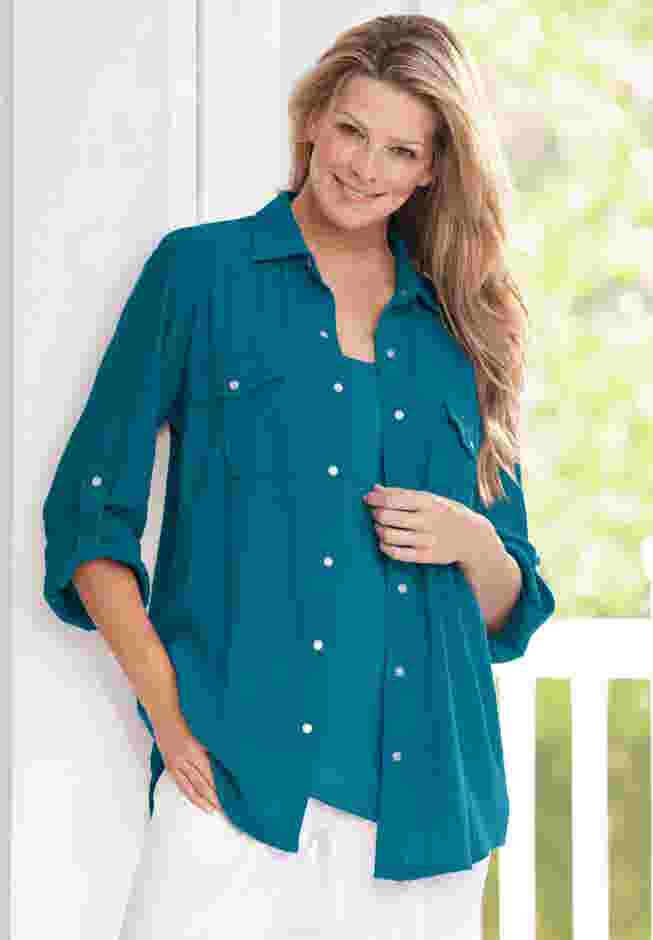 Cotton Gauze Bigshirt image number 0