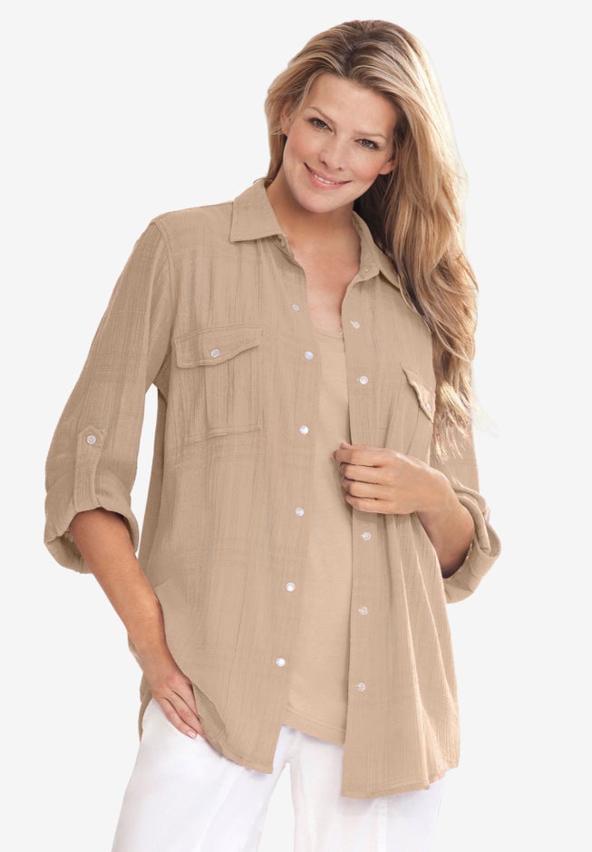 Cotton Gauze Bigshirt image number 0