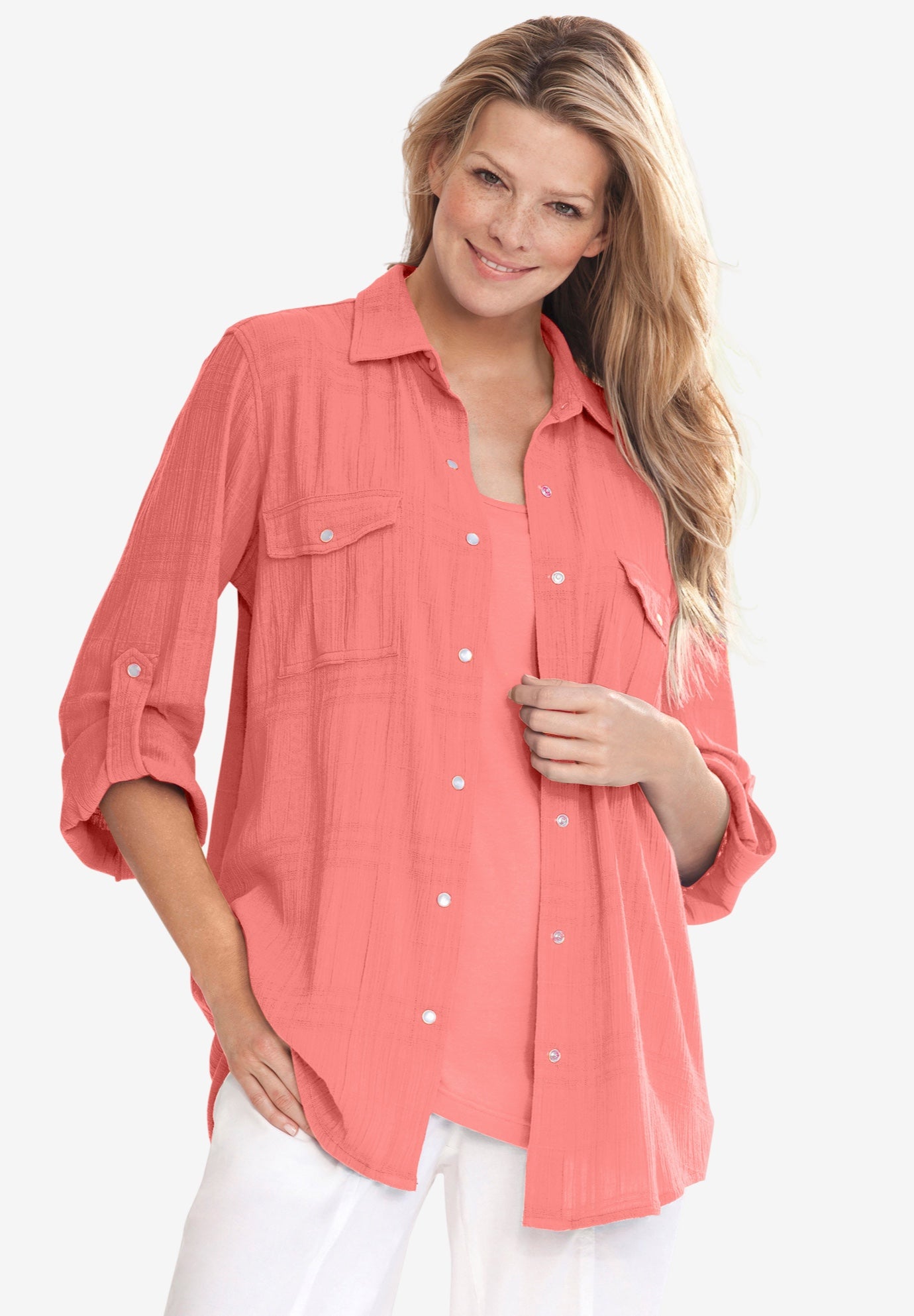 Cotton Gauze Bigshirt image number 0