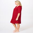 Short French Terry Zip-Front Robe image number null