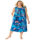 Sleeveless Print Lounger image number null