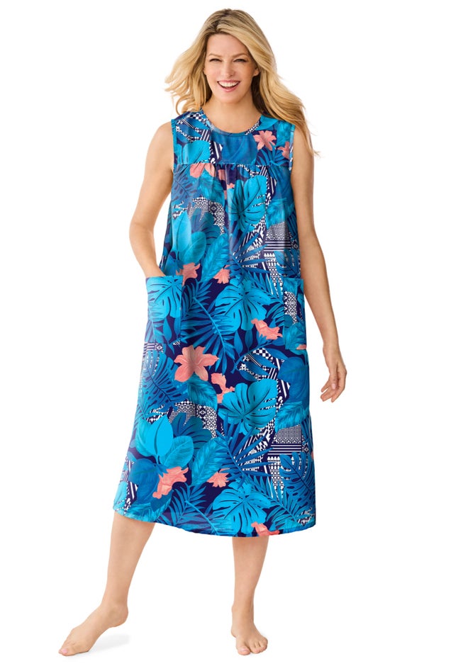 Sleeveless Print Lounger image number 5