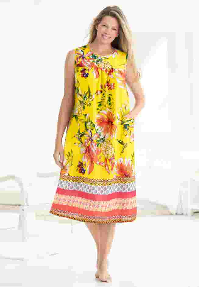 Sleeveless Print Lounger image number 3