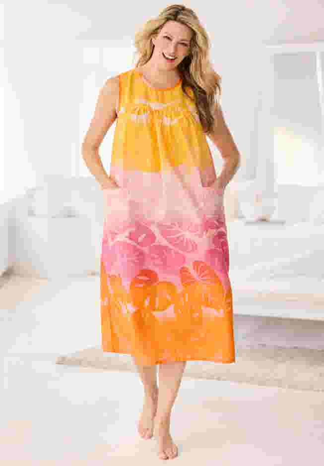 Sleeveless Print Lounger image number 4