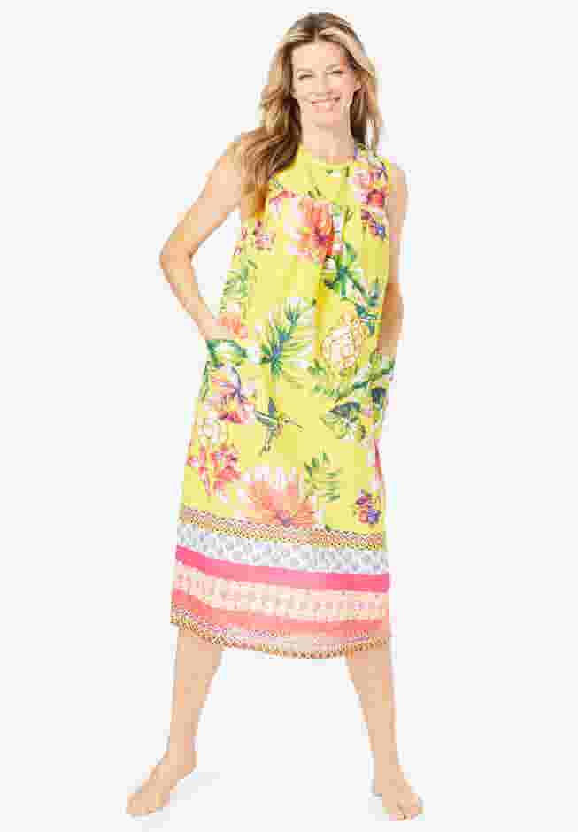 Sleeveless Print Lounger image number 0