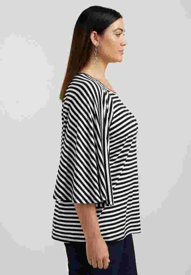 Flared Raglan Sleeve Breton Tee image number 3