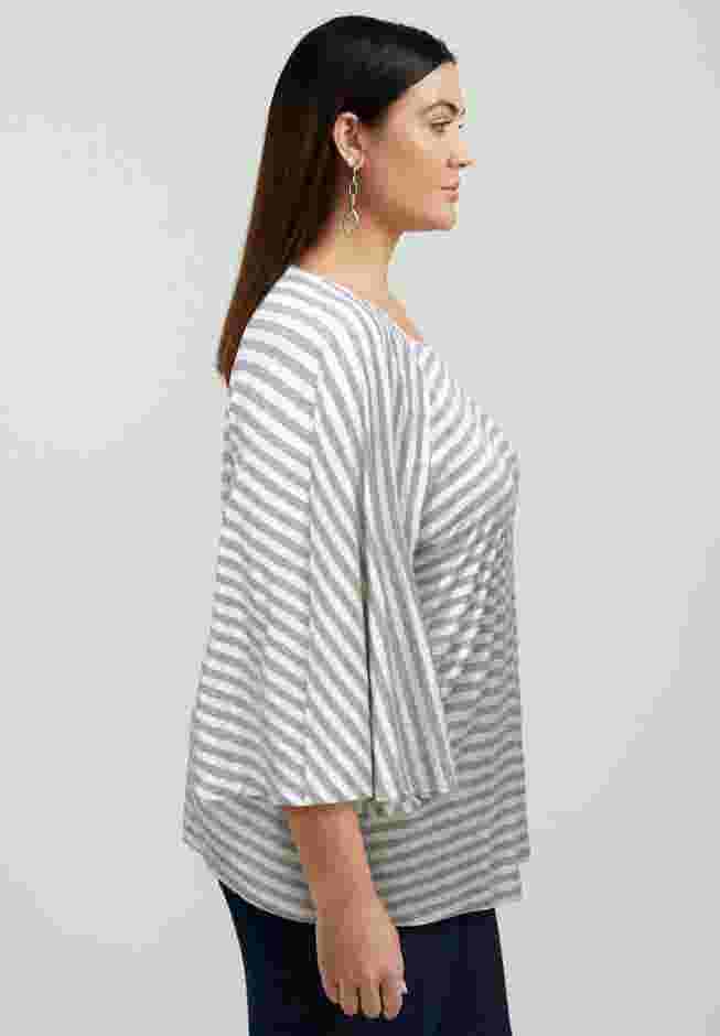 Flared Raglan Sleeve Breton Tee image number 2