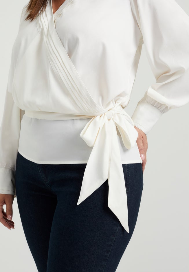 Faux Wrap Blouse image number 3