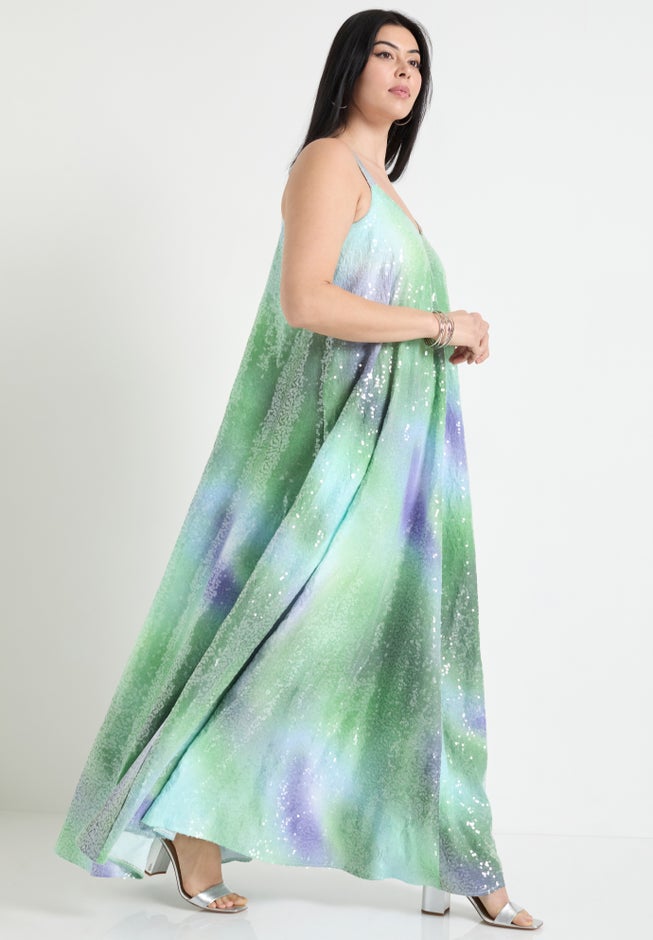 Sequin Swing Maxi Dress image number 2