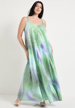 Sequin Swing Maxi Dress