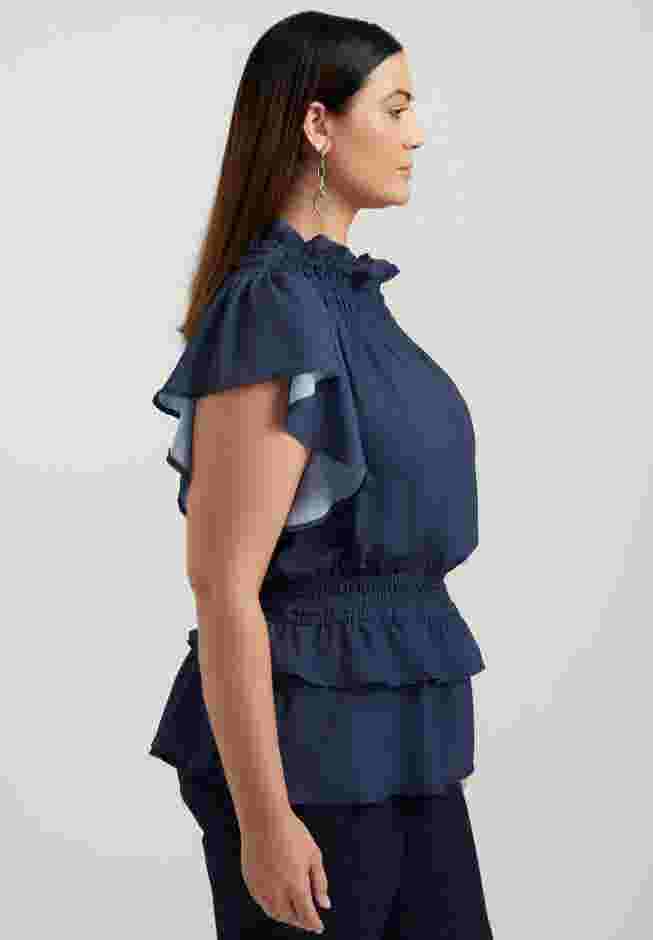 Mockneck Ruffle Blouse image number 2