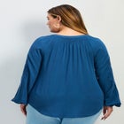 Gabby Embroidered Pintuck Shirt image number null
