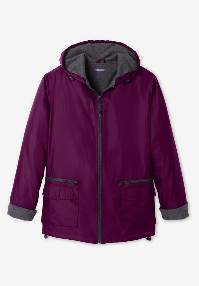 Plus Size Hooded Nylon Jacket image number 6
