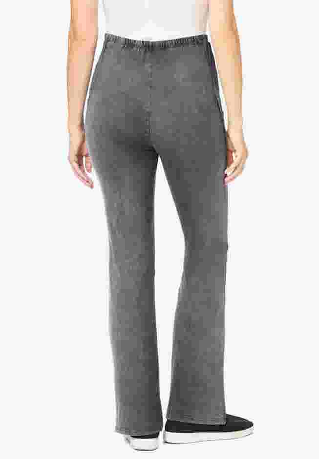 Stretch Cotton Pocket Bootcut Legging image number 1
