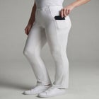 Stretch-Cotton Knit Pull-On Bootcut Pocket Leggings image number null