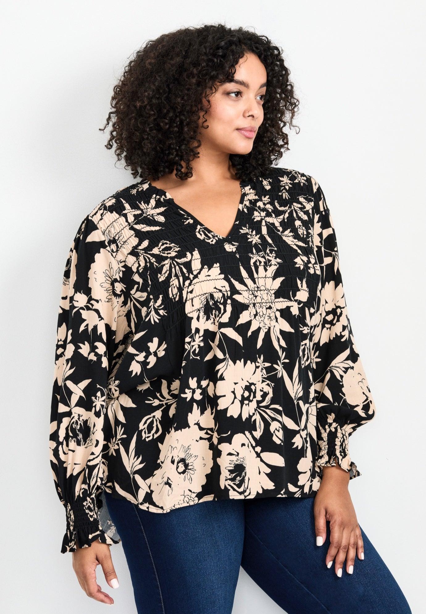 Marcie Shirred Detail Blouse image number 2
