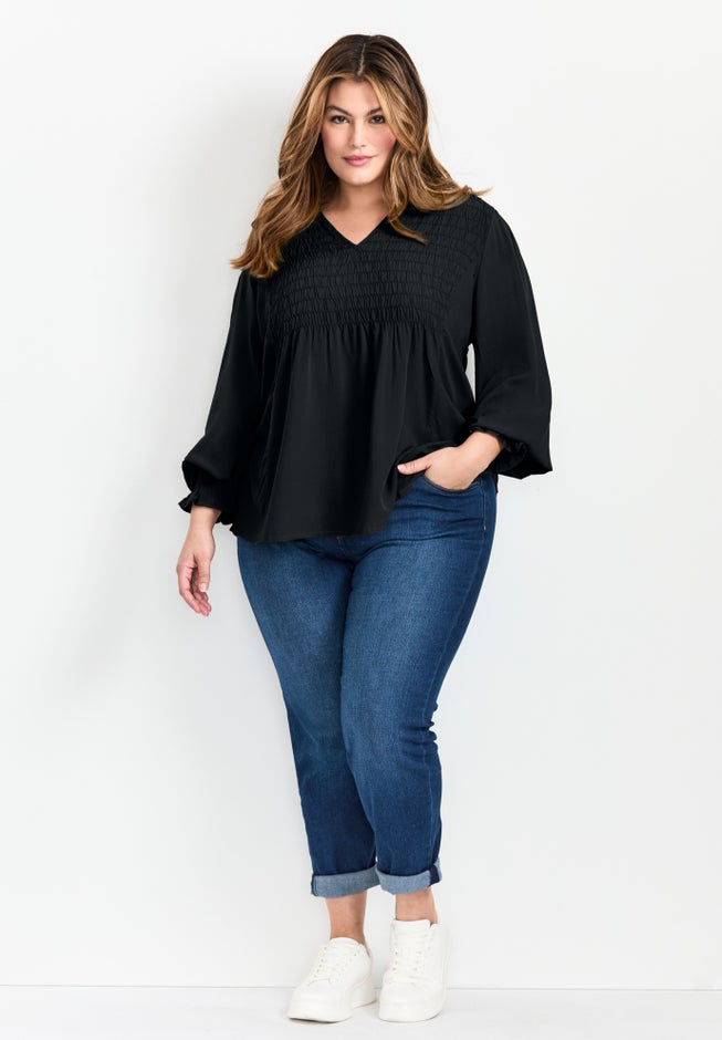 Marcie Shirred Detail Blouse image number 3