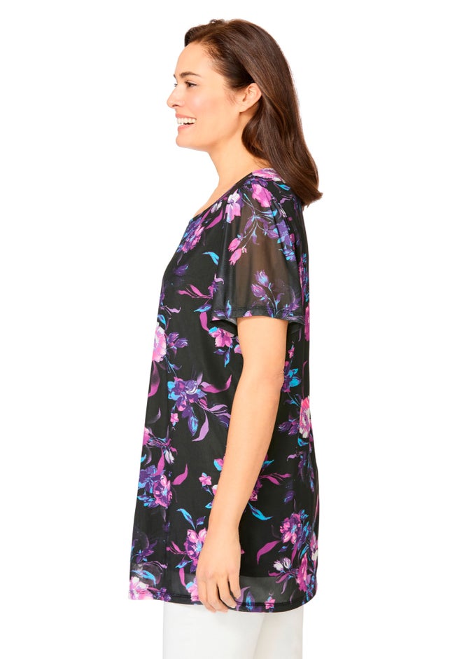 Miracle Mesh Overlay Tunic image number 2