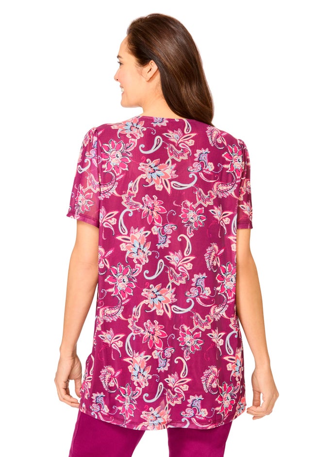 Miracle Mesh Overlay Tunic image number 1