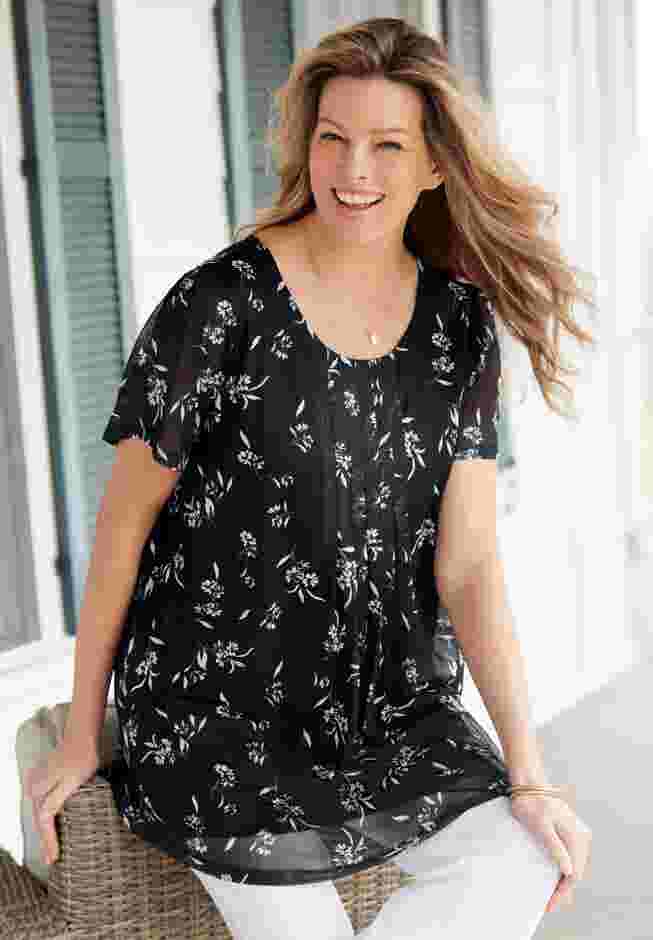 Miracle Mesh Overlay Tunic image number 0