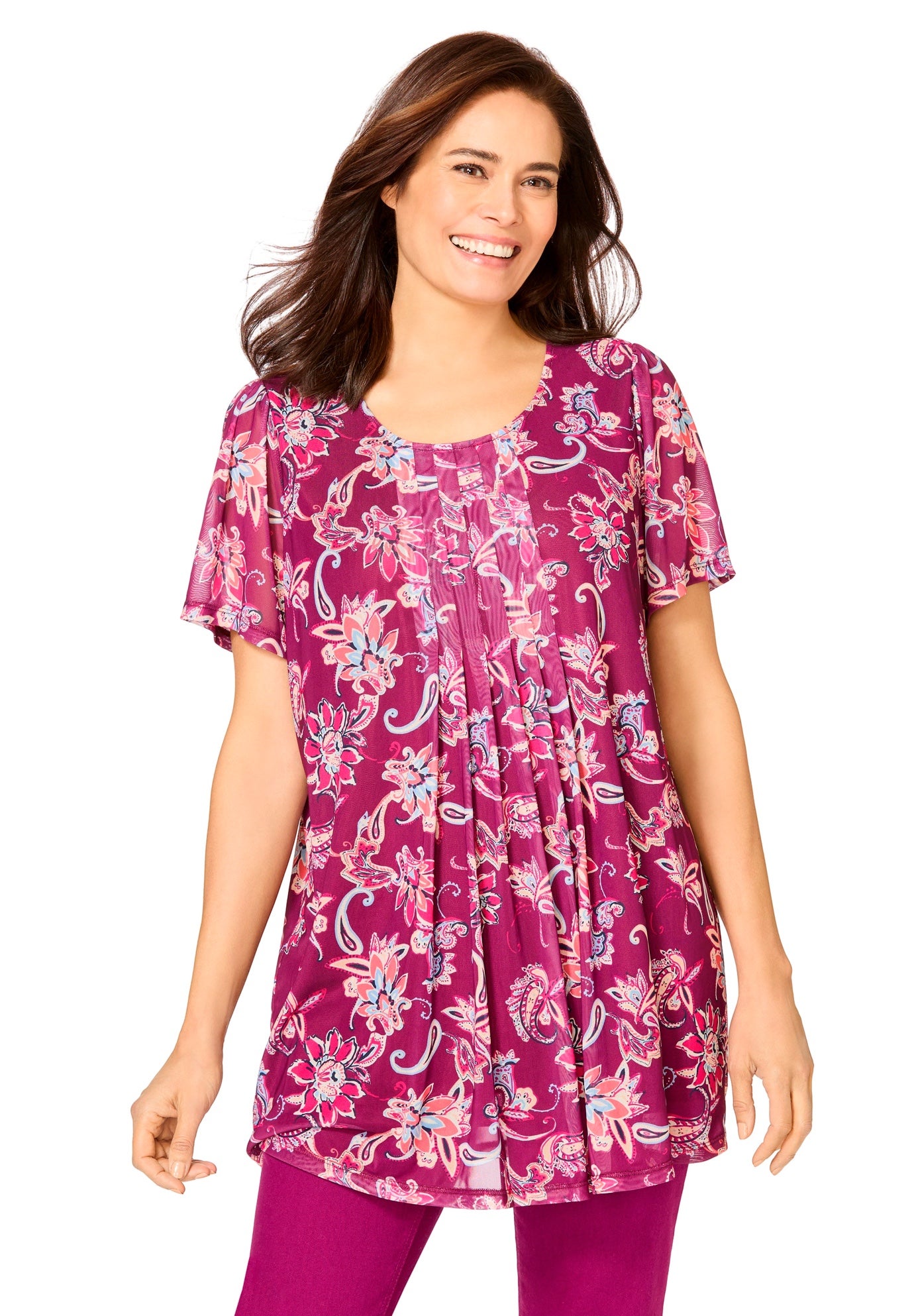 Miracle Mesh Overlay Tunic image number 0