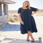 Drape Hem Dress image number null