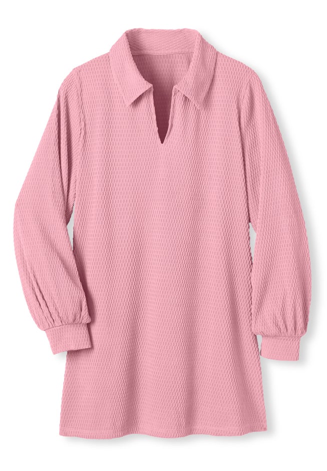 Blouson Sleeve Texture Tunic image number 1