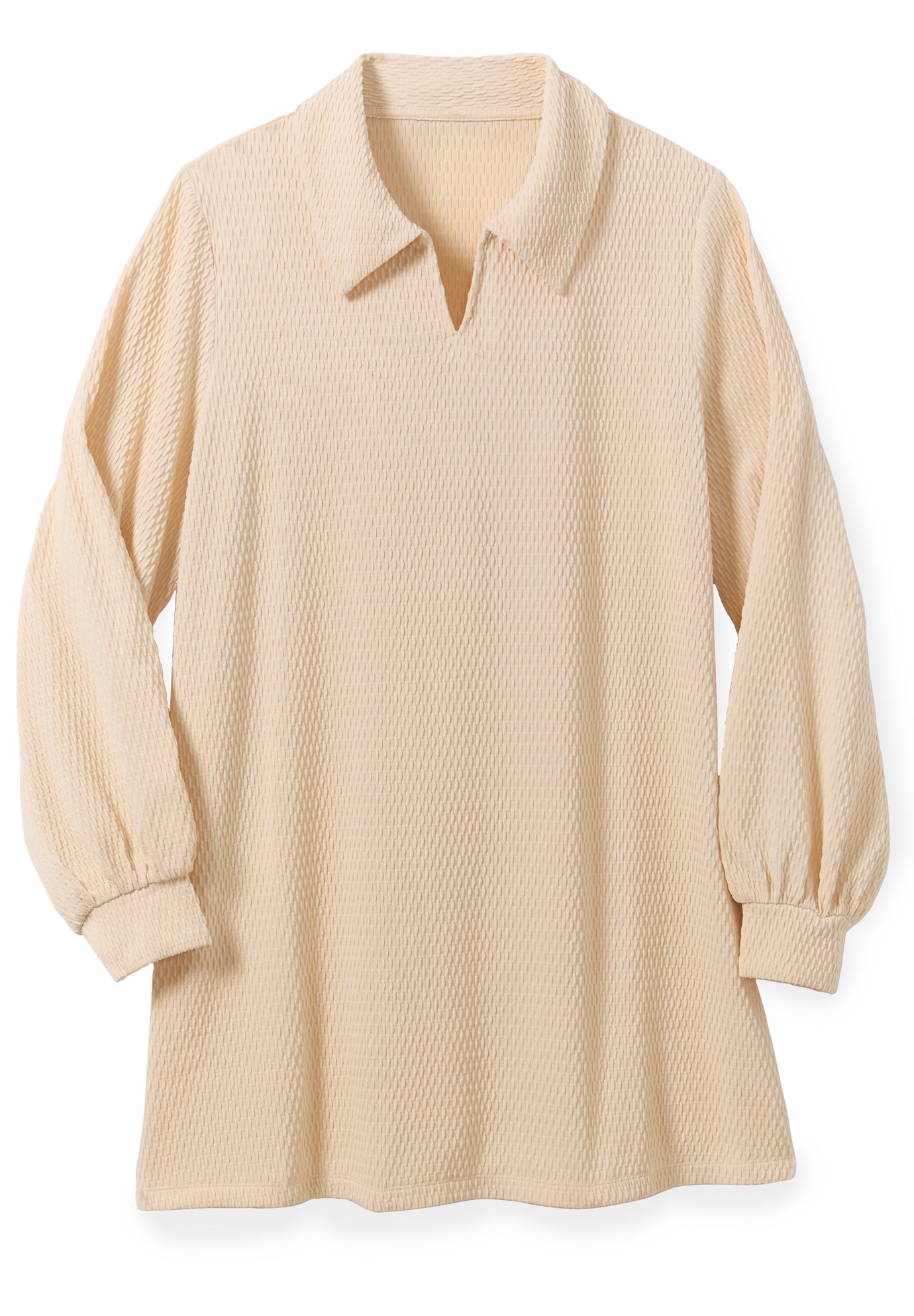 Blouson Sleeve Texture Tunic image number 1