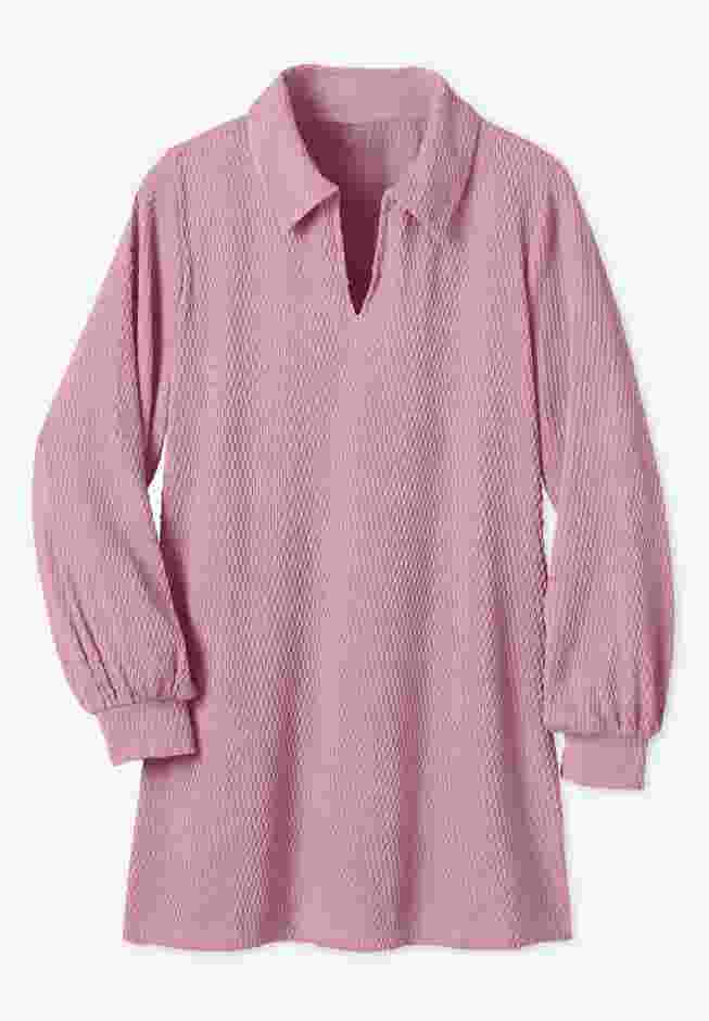 Blouson Sleeve Texture Tunic image number 1