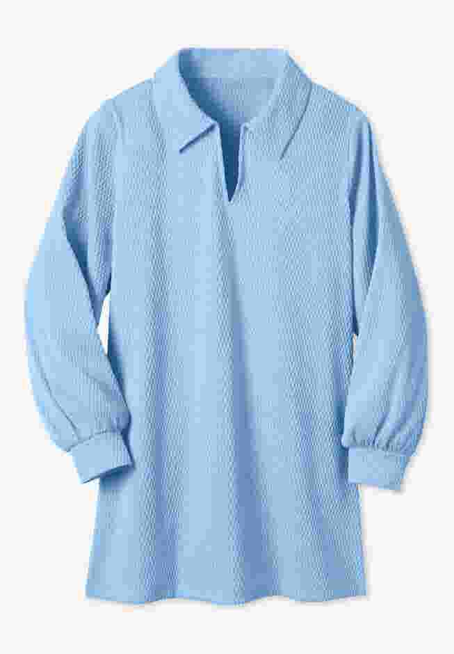 Blouson Sleeve Texture Tunic image number 2