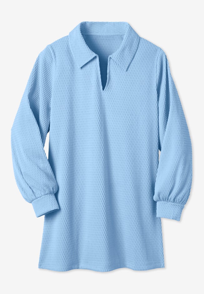 Blouson Sleeve Texture Tunic image number 2