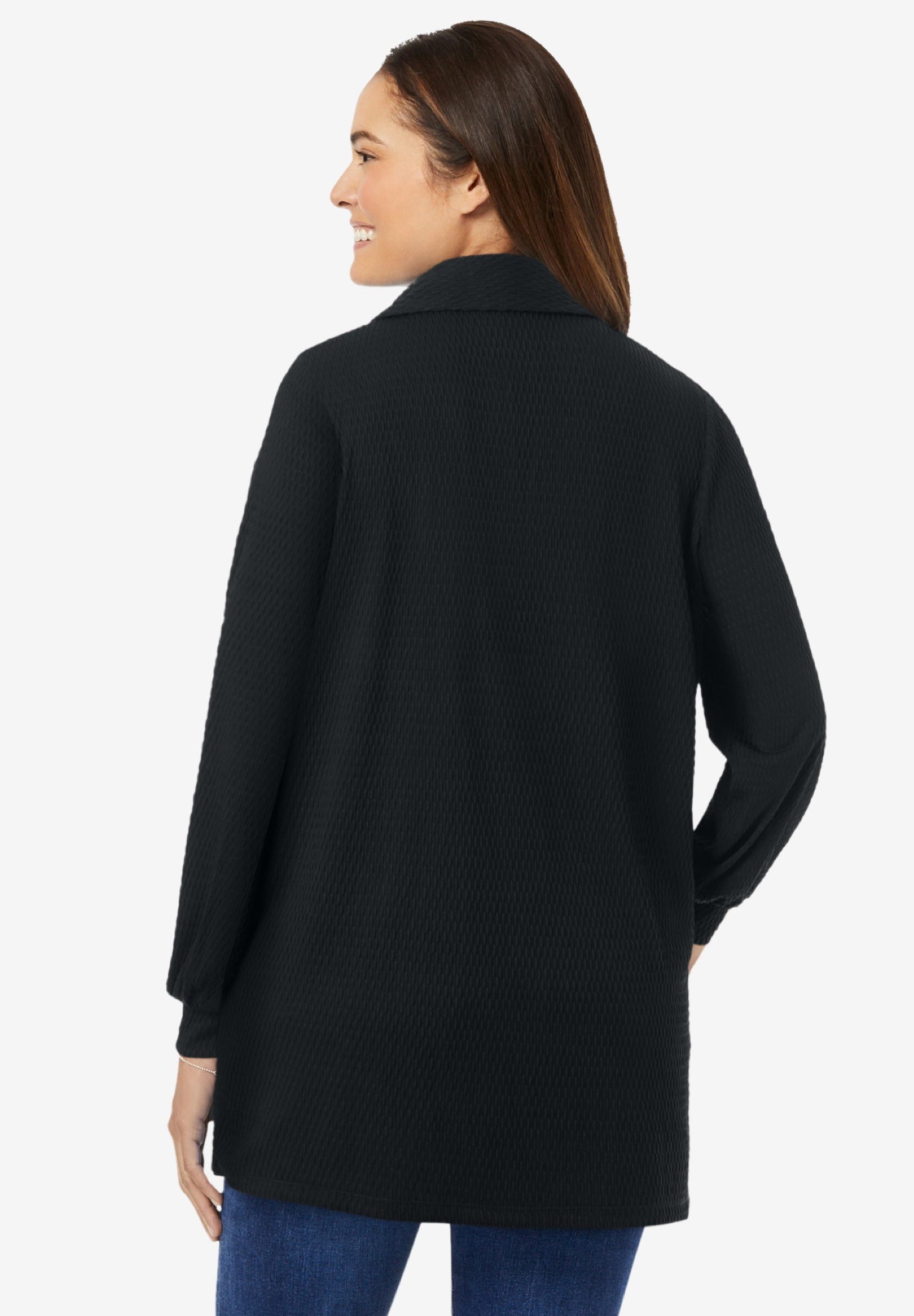 Blouson Sleeve Texture Tunic image number 1