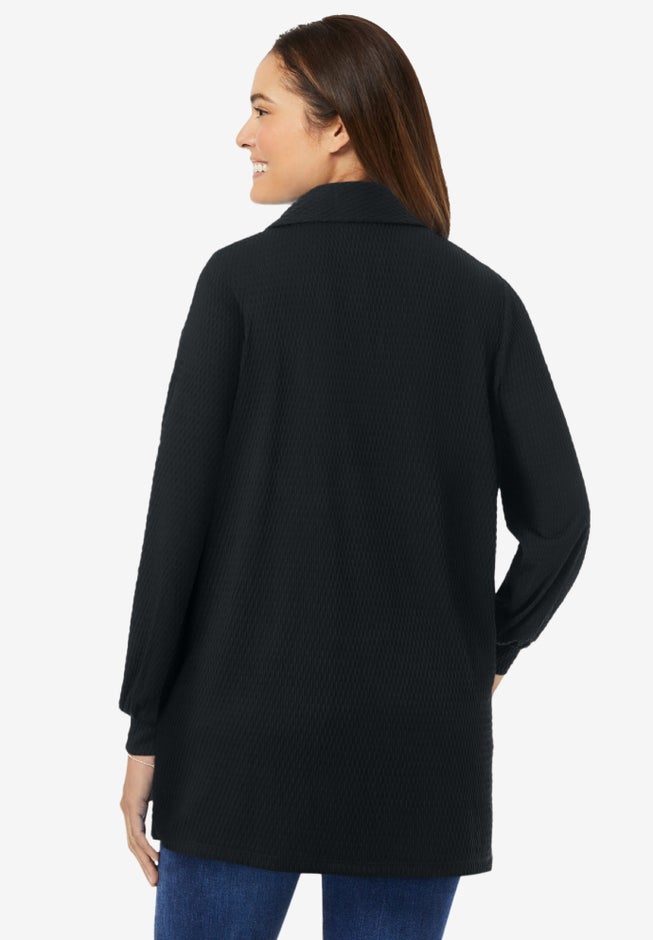 Blouson Sleeve Texture Tunic image number 1
