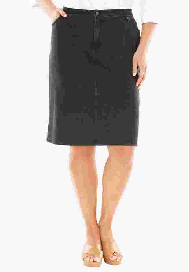 True Fit Stretch Denim Short Skirt image number 0