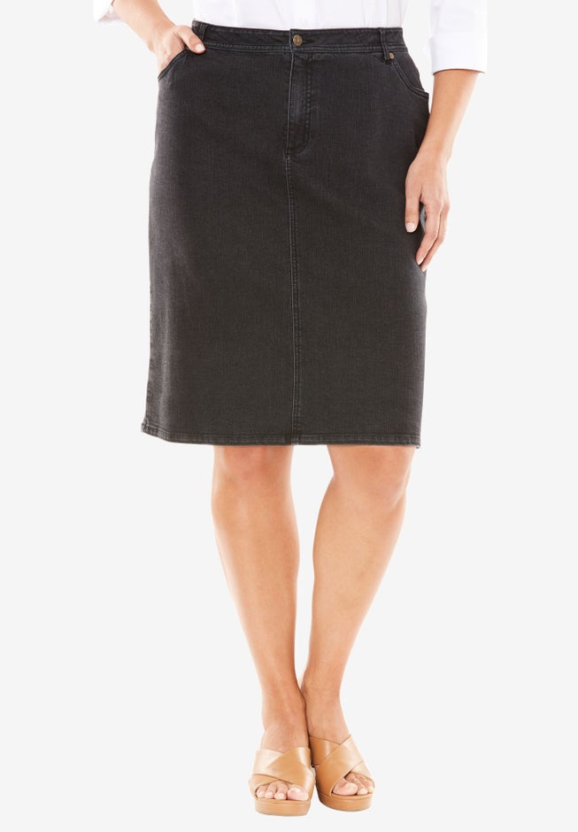 True Fit Stretch Denim Short Skirt image number 0