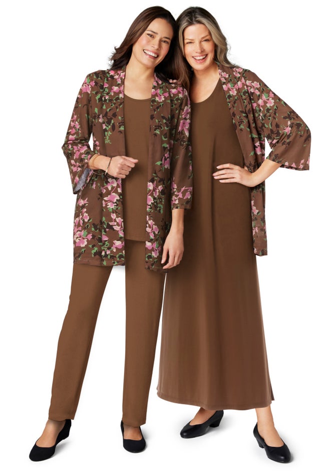 4-Piece Jacket/Tank/Dress/Pant Set image number 0