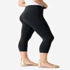 Plus Size Essential Stretch Capri Legging image number null
