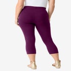 Plus Size Essential Stretch Capri Legging image number null