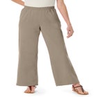 Fineline Stretch Denim Wide-Leg Pull-On Jeans image number null