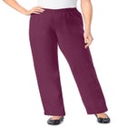 Fineline Stretch Denim Wide-Leg Pull-On Jeans image number null