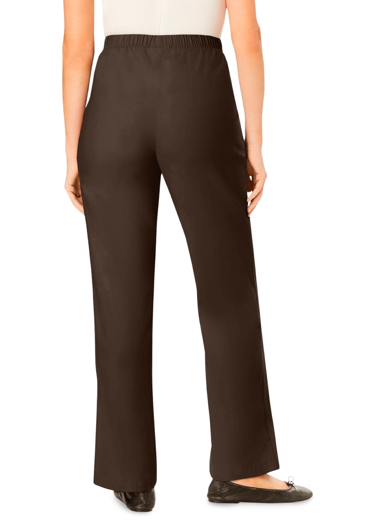 Fineline Stretch Denim Wide-Leg Pull-On Jeans image number 2