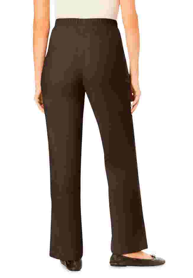 Fineline Stretch Denim Wide-Leg Pull-On Jeans image number 2