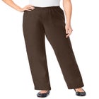 Fineline Stretch Denim Wide-Leg Pull-On Jeans image number null