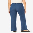 Fineline Stretch Denim Wide-Leg Pull-On Jeans image number null