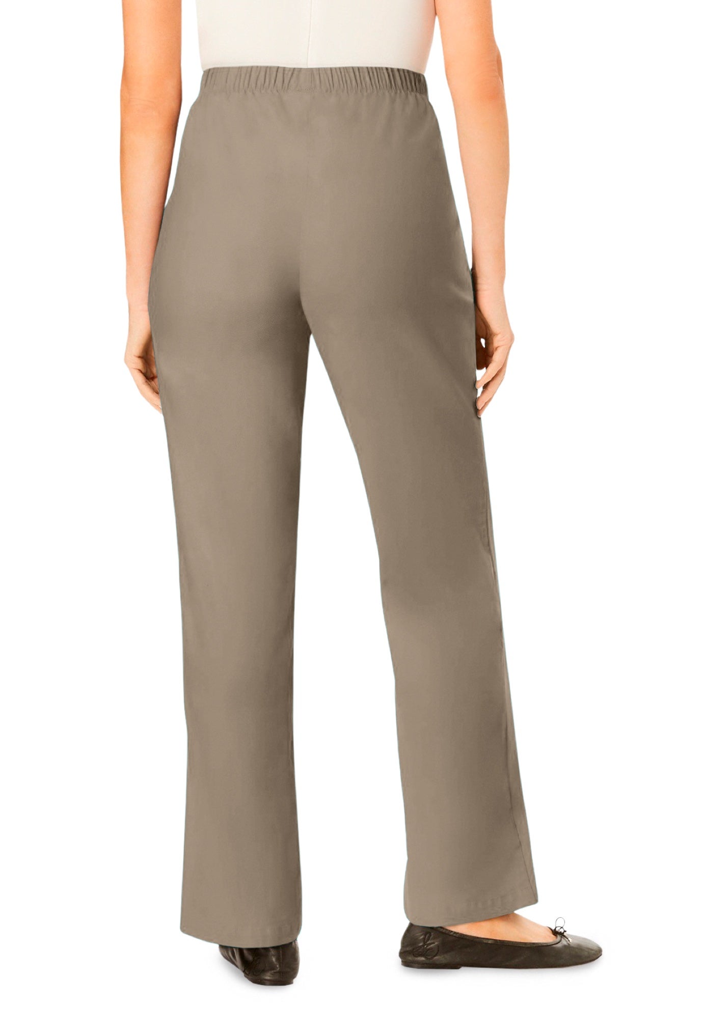 Fineline Stretch Denim Wide-Leg Pull-On Jeans image number 1