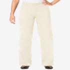 Fineline Stretch Denim Wide-Leg Pull-On Jeans image number null