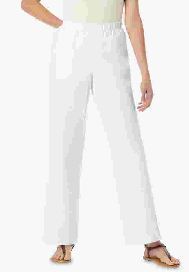 Wide-Leg Fineline Denim Jean image number 0