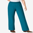 Fineline Stretch Denim Wide-Leg Pull-On Jeans image number null